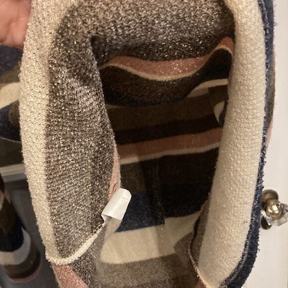 143 Story by Line Up Soft High Turtle Neck/Cowl Neck Striped Sweater - Picture 12 of 14